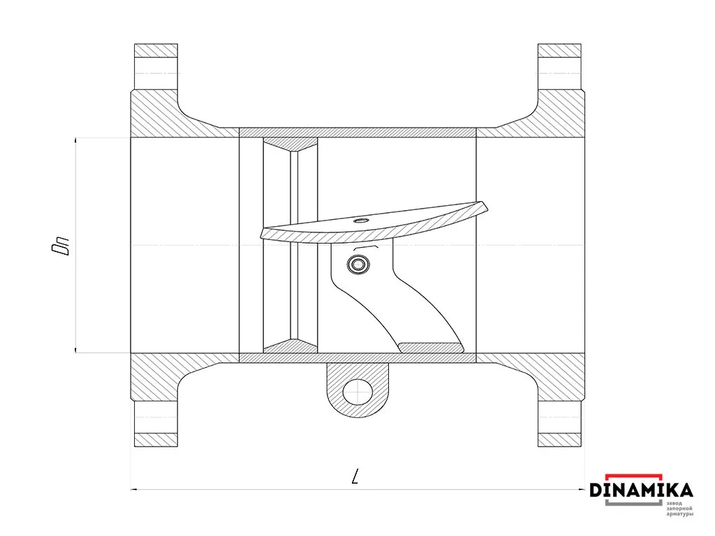 Обратный клапан 19нж47нж Ду300 фланцевый